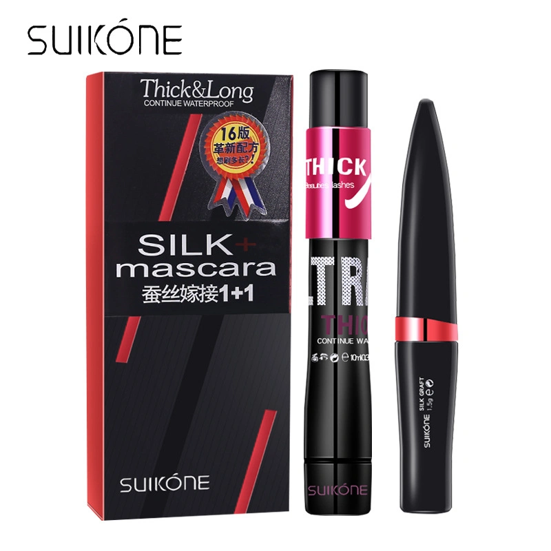 Suikone Mascara Женское водонепроницаемый волокно длинные и толстые локоны и. Долгосрочные модели с шифрованием Ultra-long