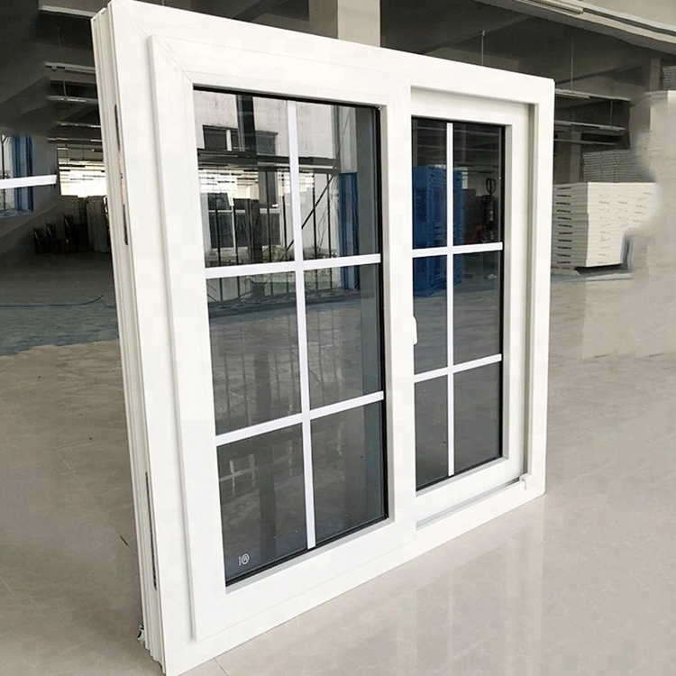 PVC Sliding Window Design UPVC Double Glazed Sliding Windows