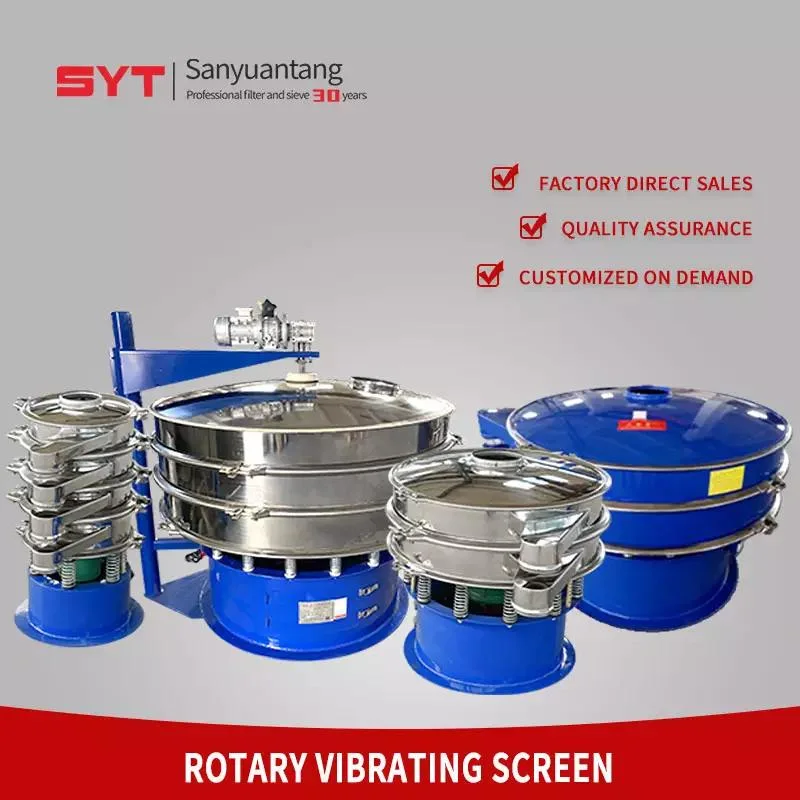 Circular Vibro Sifter Sieve Rotary Vibrating Screen Machine for Sugar Powder Salt