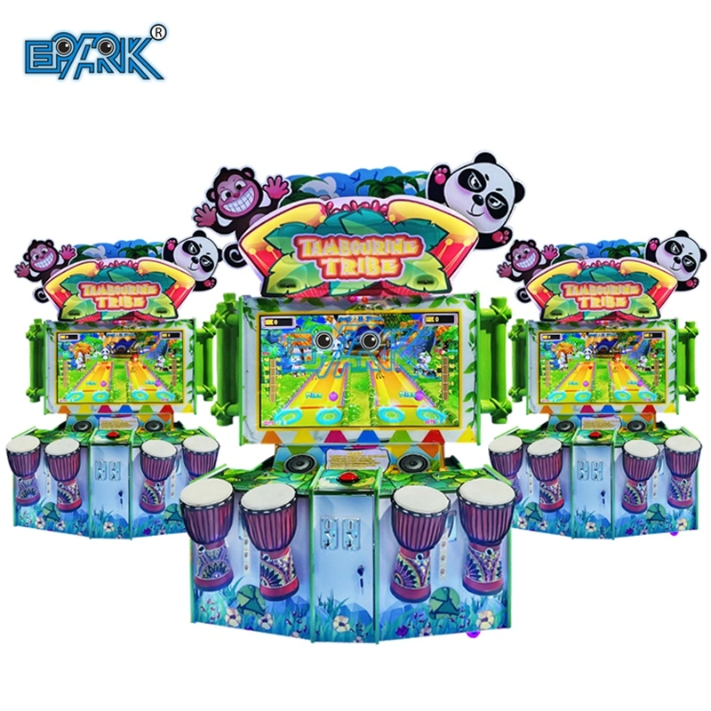 Coin Operated Tambourine Tribe Arcade Amusement Drum Music Game Machine for Sale