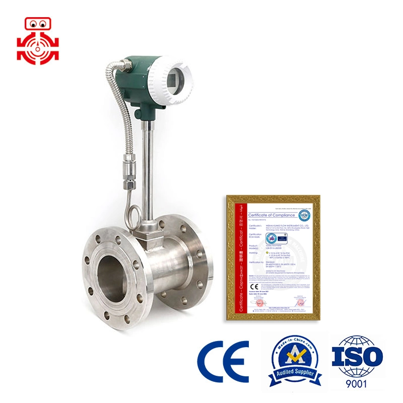 China Supplier Superheated Steam, Thermal Oil Measurement, Steam Vortex Flow Meter Price