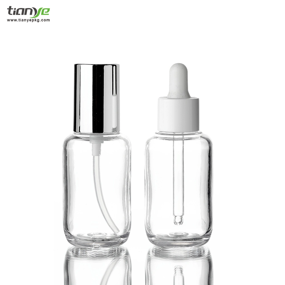 50 Ml Beautiful Transparent Heavy Wall Cosmetic Bottle for Essence