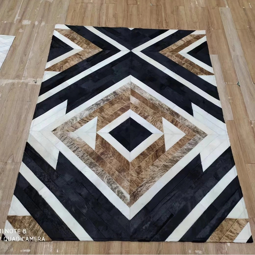 Genuine Leather Carpet Cowhide Patch Rugs