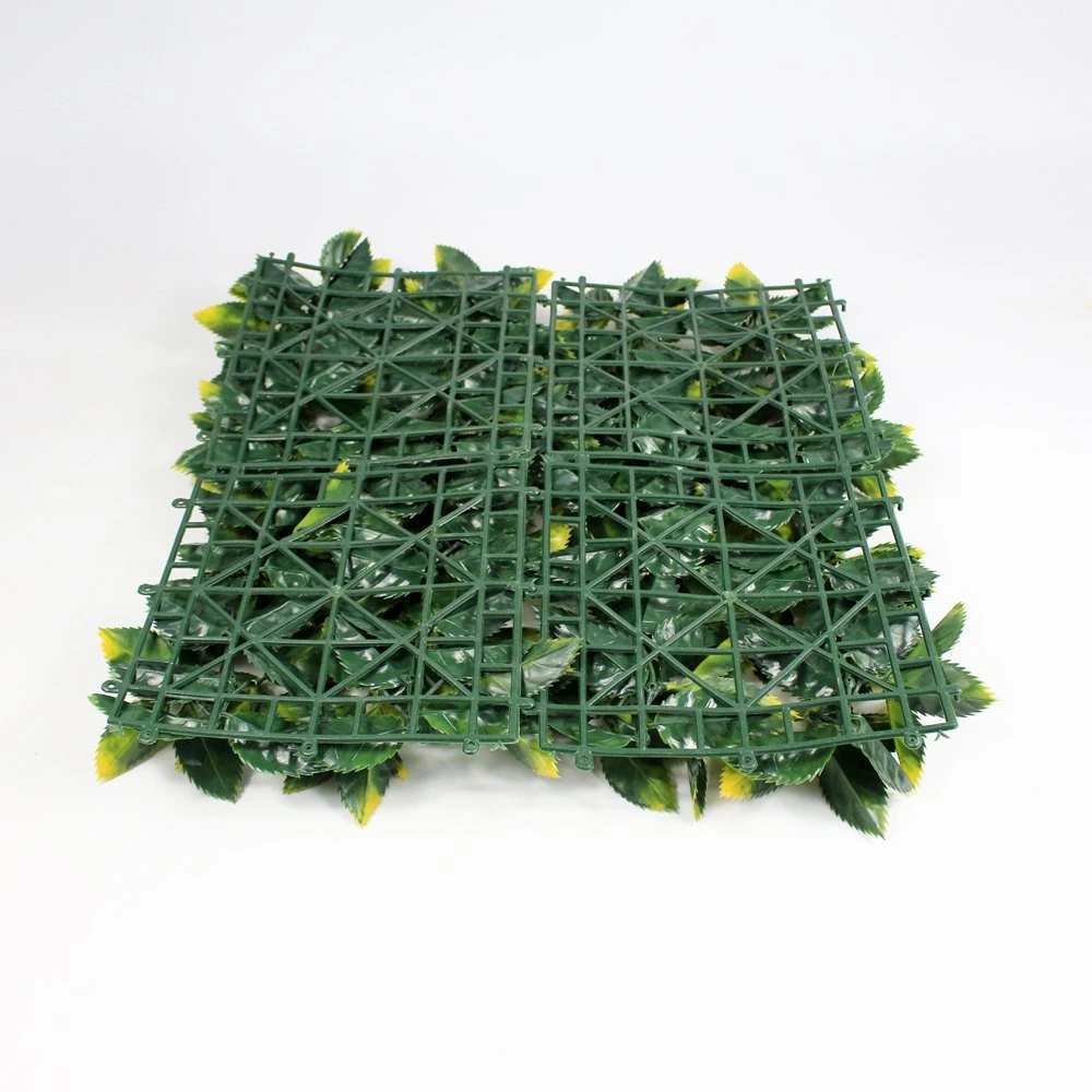 Hot Sale 50X50cm PVC Coated Artificial Box Hedge Plants with Ce