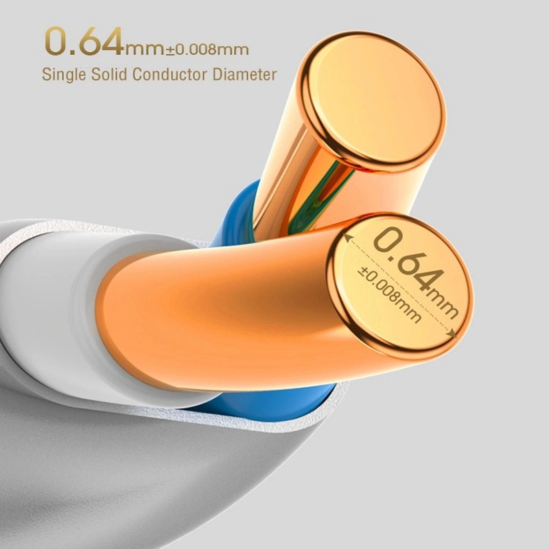 Cat8 SFTP Network Cable LAN Cable 22AWG Copper for Data Center Use