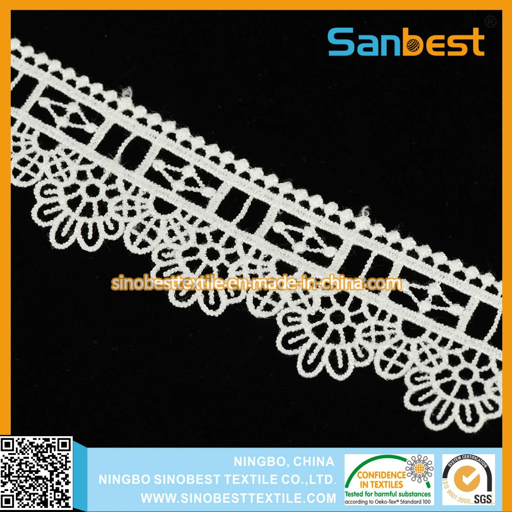 100% Polyester Laces for Dress in Fashionable Designs