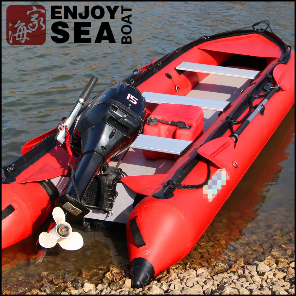 Pesca inflable Rubber Reming Kayak Boat con Motor