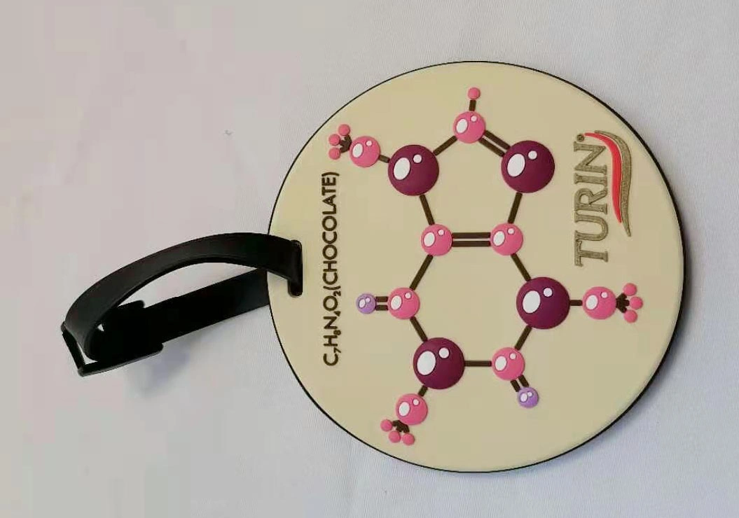 Bagagem de borracha 3D a etiqueta de nome
