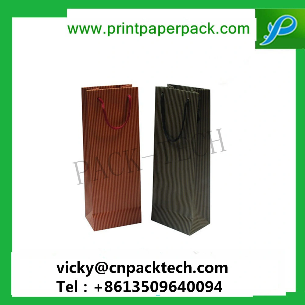 Embossed Fashion Promotional Paper Coffee Printed Shopping Golf Wine Packaging Bags