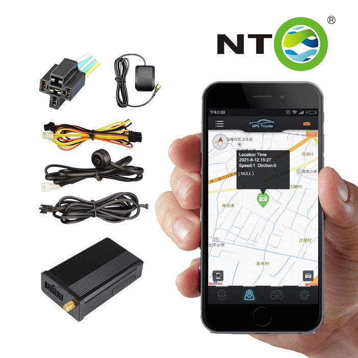 Nto 12V Car Starter Remote Control Free APP Vehicle GPS Tracker Alarm System LCD Screen GSM GPS