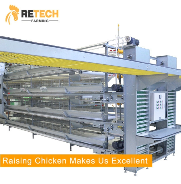 Automatic H Frame 4 Tiers Chicken Cage System