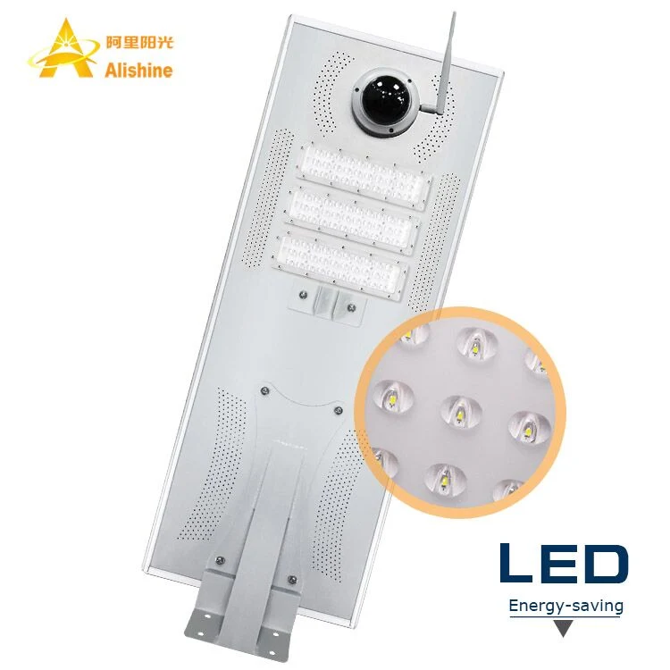 Caméra de surveillance CCTV 20-25m, lumière solaire LED 80W