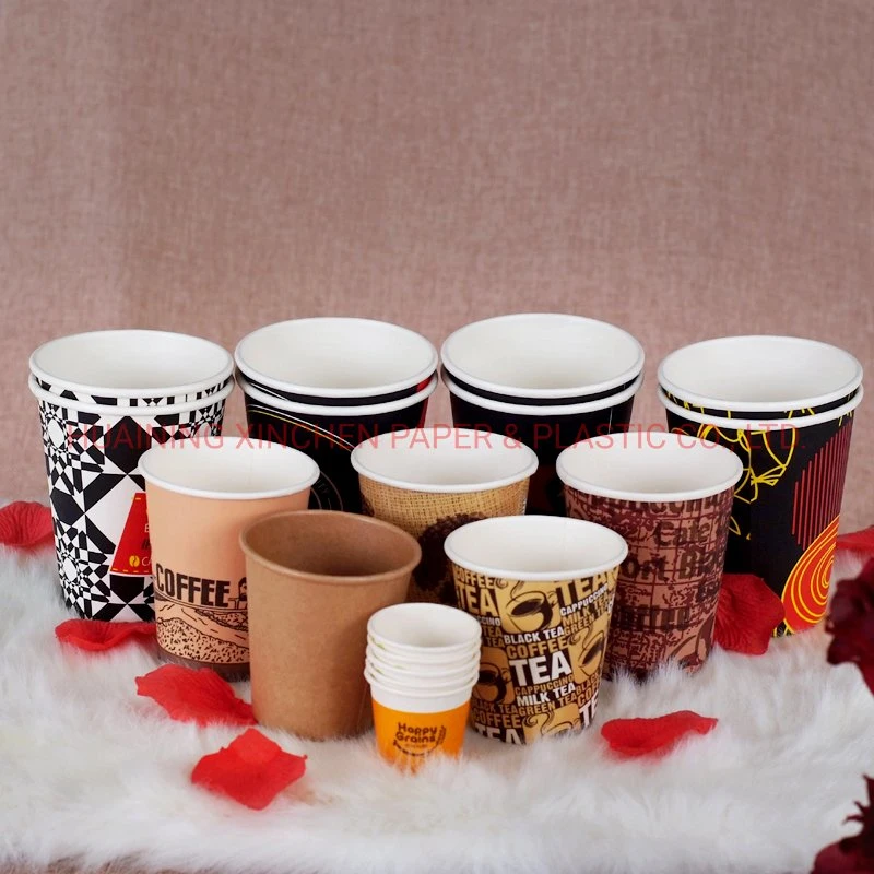 High quality/High cost performance  Disposable Ripple Wall Paper Cup Takeout Hot Drinks Cup with Lib