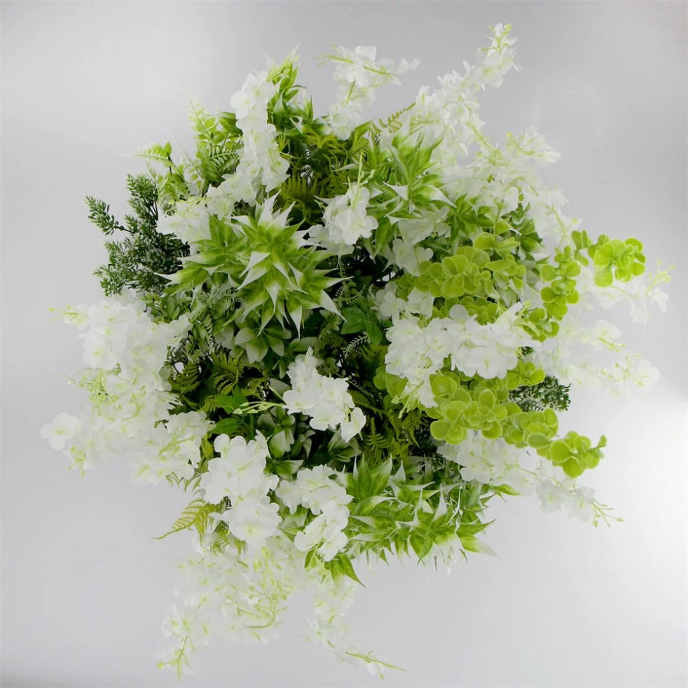 Various Color Dia 60cm Metal Artificial Leaves Plastic Wedding Wreath Luxury for Ceiling Decoration