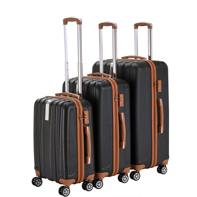 Valise à roulettes avec serrure TSA, valise extensible en coque rigide en ABS, ensemble de bagages.