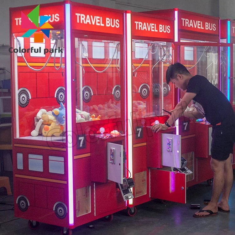 Parque de colores Crane máquina fábrica de suministro directo Arcade Juego de moneda Operado para la venta