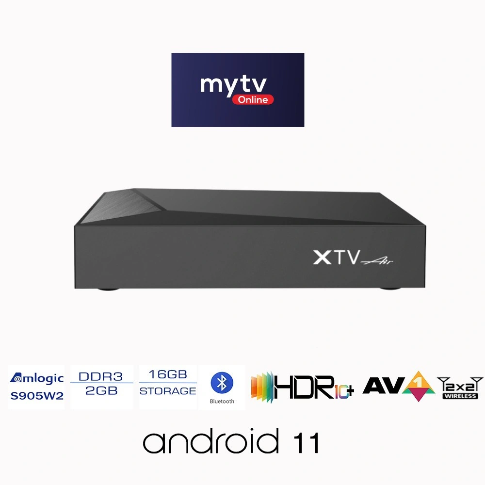 2023 Hot Sale IPTV Subscription 1 Year M3u Xtv Air Dual Band 5g Media Streaming Youtube STB Media New Mytv Online IPTV Set Top Box