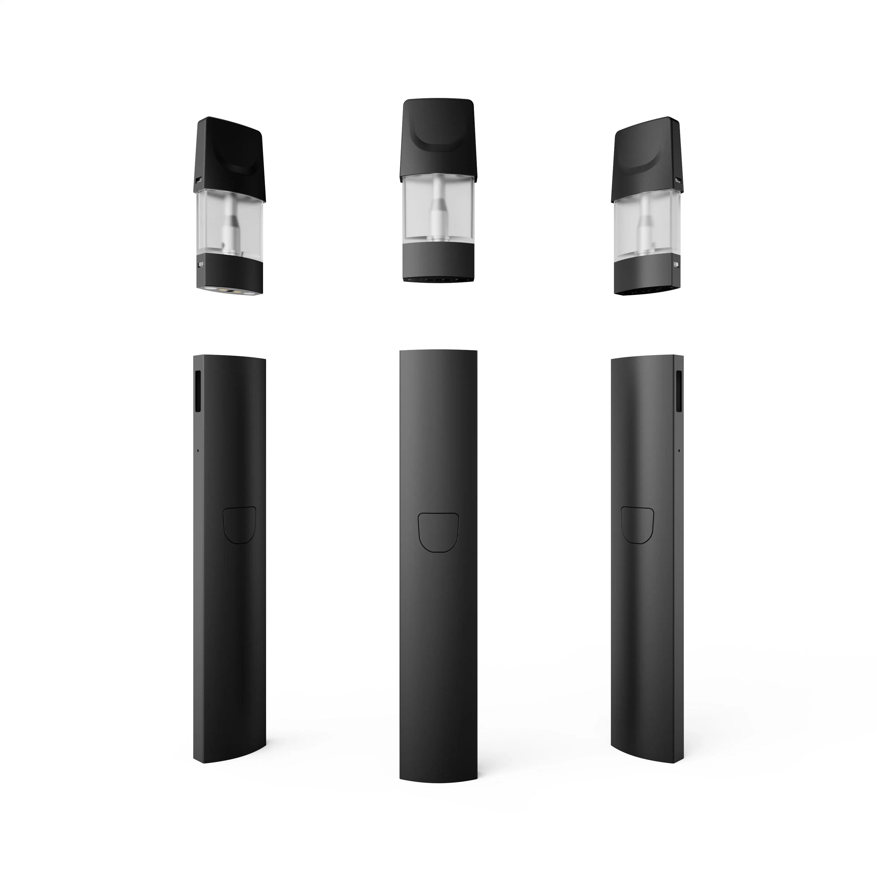 Button Preheat Vape Pen Disposable/Chargeable 1.0ml Empty Pod Mini E Cig Flat Preheat Vape