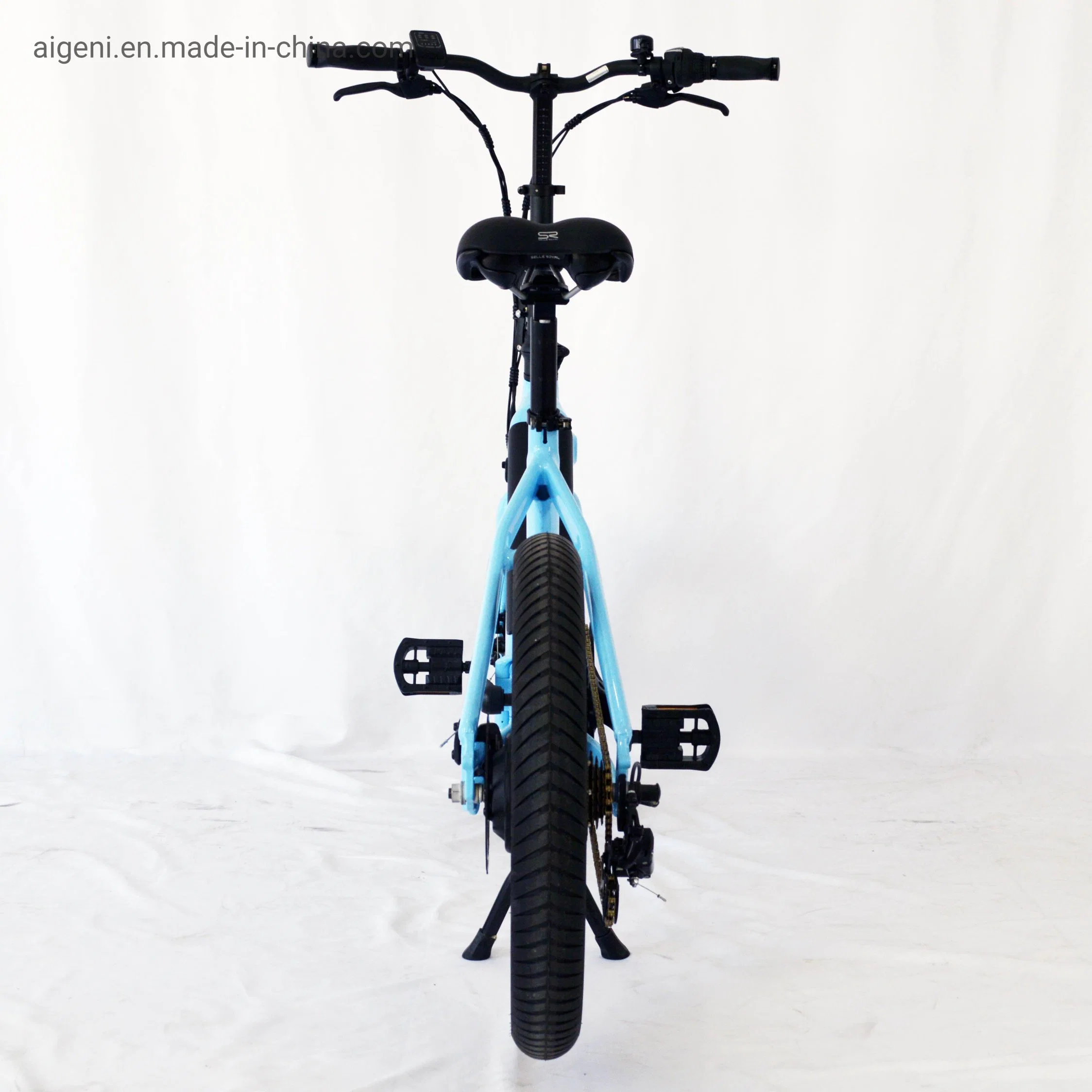 20inch Aluminum Alloy Folding Electric Bike Sky Blue Ebike