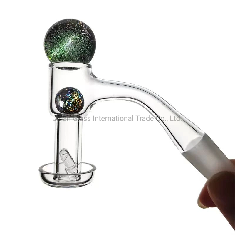 El borde biselado Quartz Banger uñas ACCESORIOS FUMADOR Seamless Suelde totalmente Bangers 10mm 14mm con mármol de Vidrio común de la píldora de la Perla de Ruby