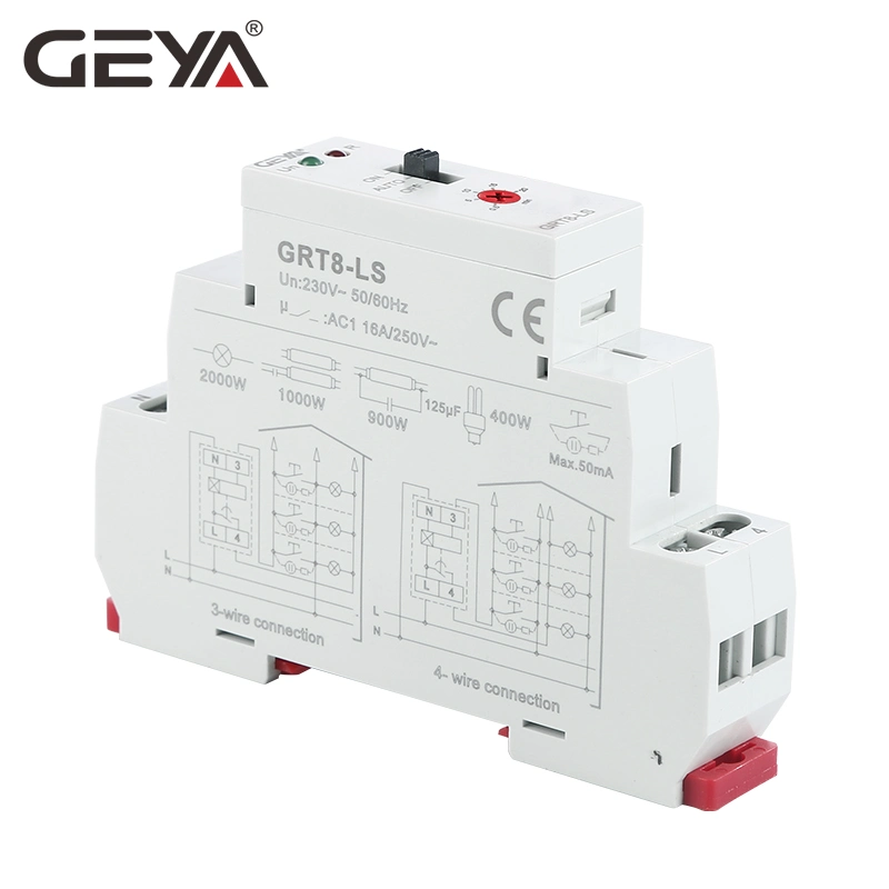 Staircase Switch Corridor Relay Auto 0.5s-20min on off Staircase Switch Geya Grt8- Ls AC230V