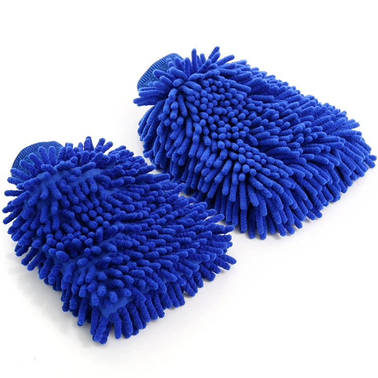 Durable Microfiber Chenille Car Wash Cleaning Gloves