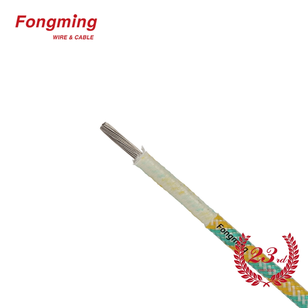 350deg. C Mutilayer Fiberglass Wrapping Braided Heating Nickel Wire