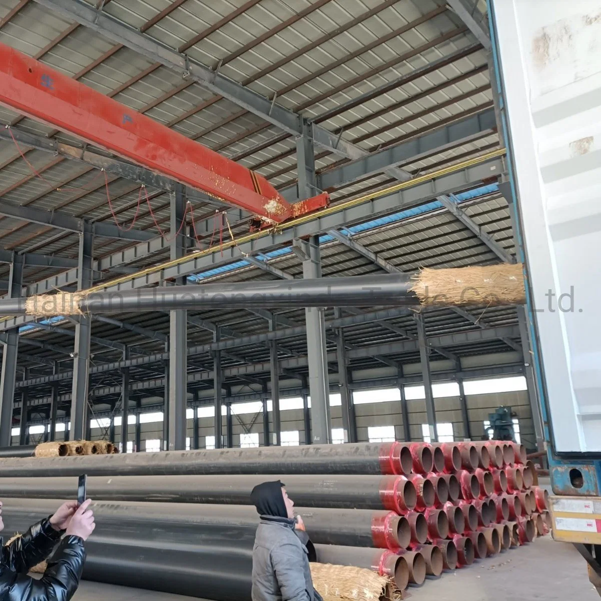 Underground Thermal Insulation Steel Pipe Withpolyurethane Foam and HDPE Jacket for Chilled Water Gas Oil Project