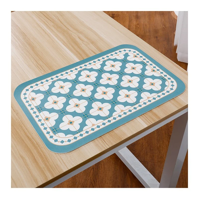 Placemat PVC Placemats Place Gold Round Reversible Individual Custom Rubber Food Rectangular Woven Dining Mats Set PU Table Mat