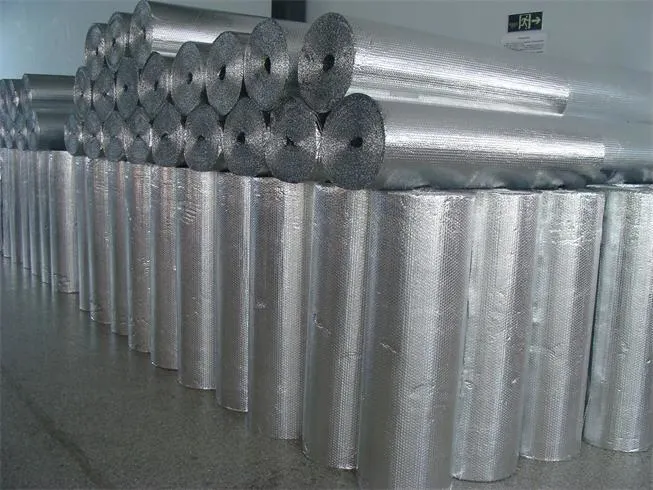 Fireproof Woven Fabric Bubble Aluminum Foil Wrap Insulation Reflective Roofing Aluminum Foil Bubble Sound Heat /Thermal Insulaion Building Construction Material