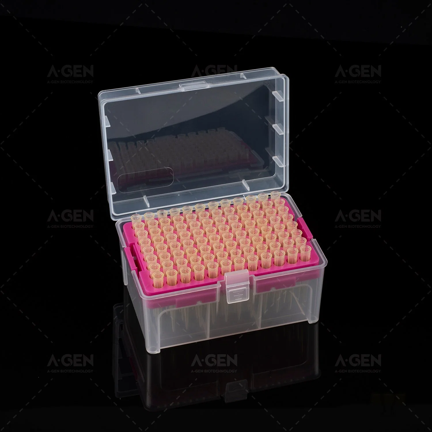 Axygen Pipette Tips 50UL Yellow PP Filter Tip, Rack Package, Sterile, PCR Free Lab Supplies Low Retention Yellow Pipette Tips