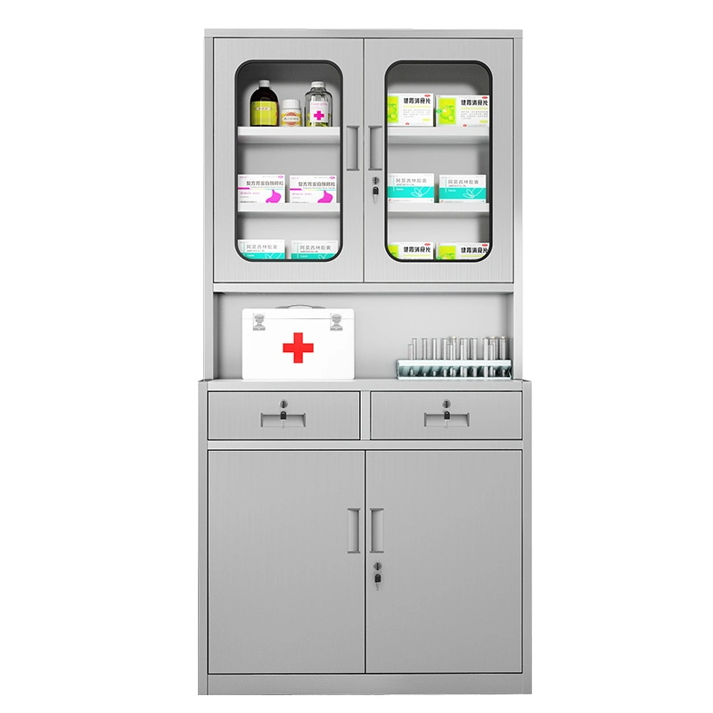 L'équipement médical Cabinet Armoire en acier inoxydable de meubles meubles de l'Hôpital clinique Armoire de stockage d'instrument