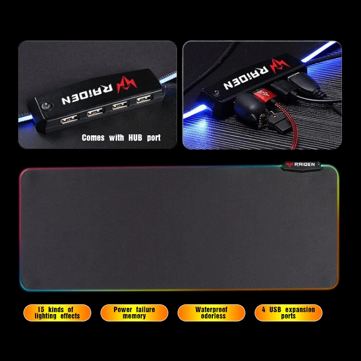 Professional Custom Rubber Game RGB Mouse Pad Game Mouse Mat