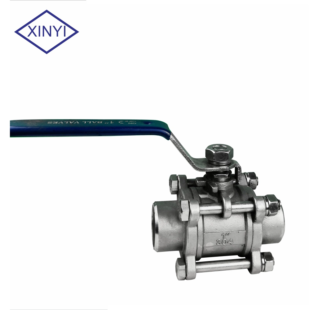 Professional Made Low Pressure Manual 3-Piece Industrial Welding Ball Valve for Dyeing Machine