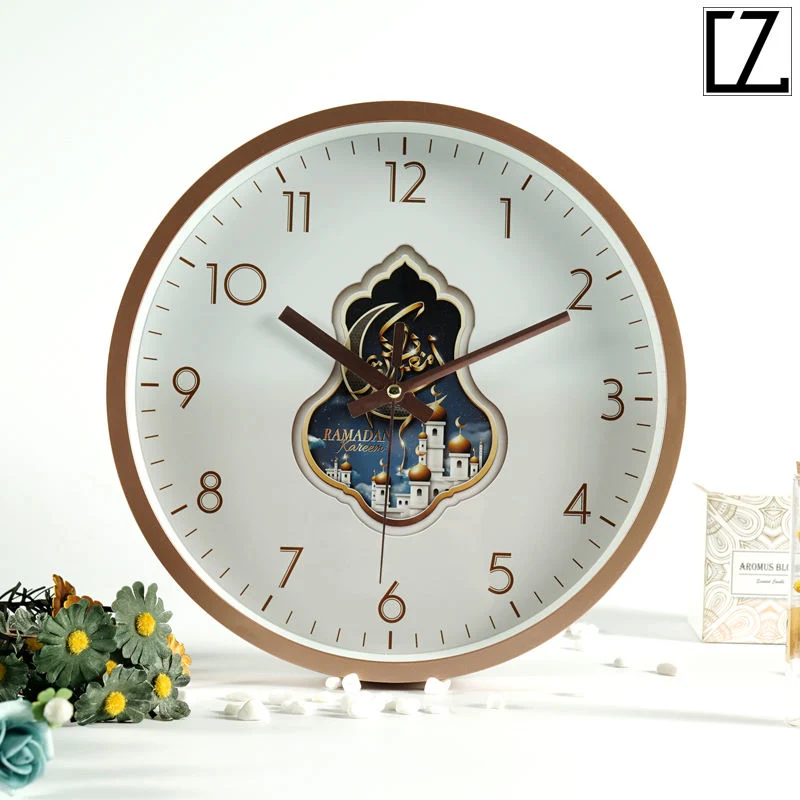 OEM/ODM Islamic Clock Wall Prayer Time Islam Promotion Luxury Custom Azan Wall Clock Home Decoration