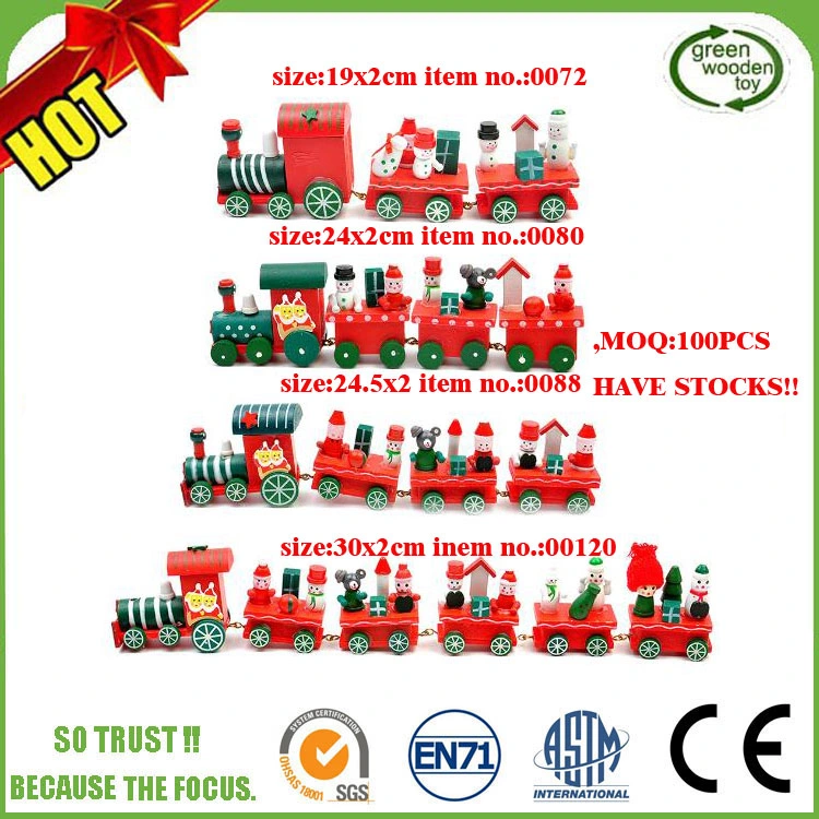 2023 Wholesale/Supplier Wooden Christmas Train Toys