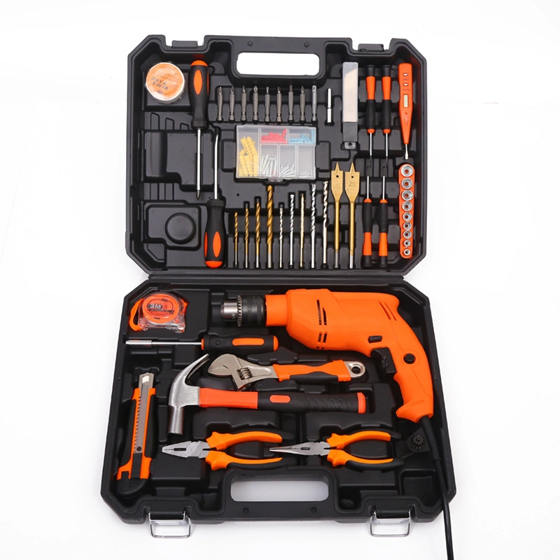 47PCS Household 13 Impact Drill Set Household Multifunctional Hardware Tool Set Hammer Pliers Wrench Screwdriver Hardware Set