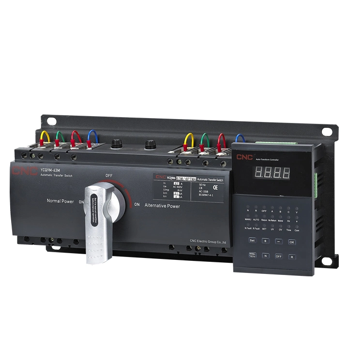 Nuevo diseño CNC 3P 4p EA 63 125 a 250 a 400 a 630 A La transferencia automática de doble interruptor el interruptor de transferencia de potencia