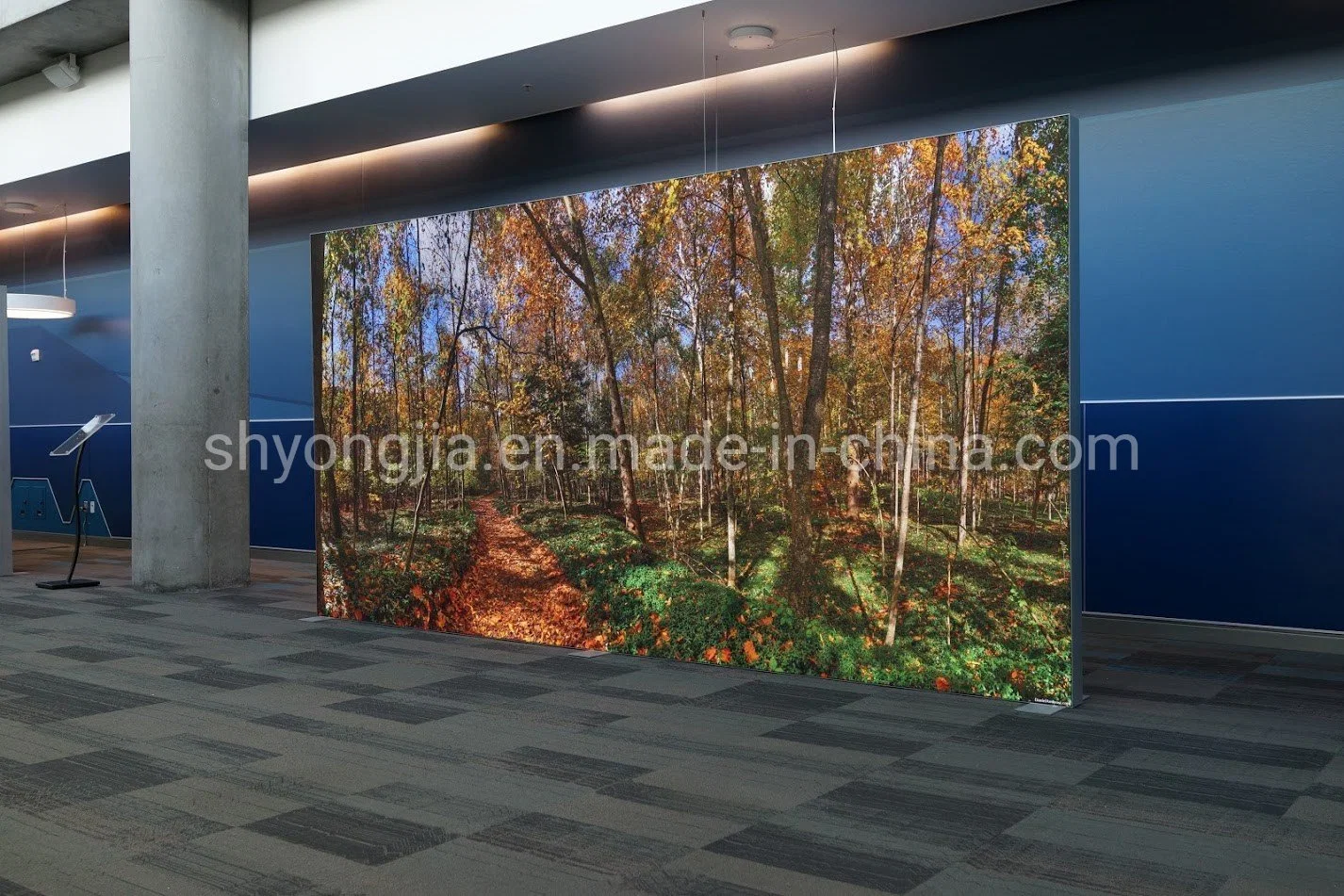 Les trames de tissu de Silicone en aluminium Tradeshow Lightbox rétroéclairé par LED de la publicité Polyester stand gratuit Seg Boîte à lumière de l'affichage