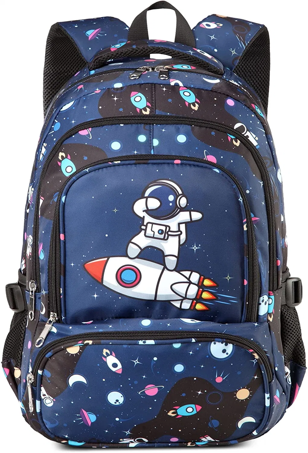Elementary School Bags with Astonauts Prints Outer Space Ship Kindergarten Bookbag