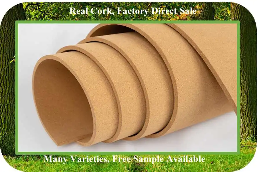 Wide Applications Natural Cork Roll for Bulletin Board, Display Board (HS-MS-001)