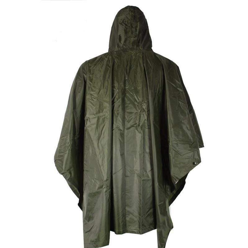 Tactical Waterproof Camouflage Poncho Safety Raincoat Rainwears Rain Jacket