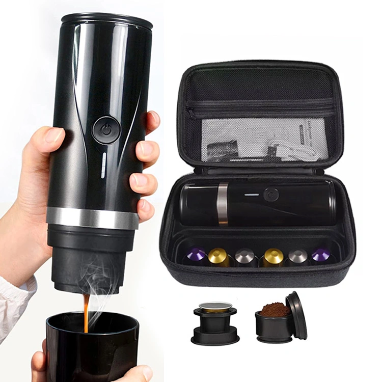 2 in 1 Portable Electric Travel Espresso Machine USB Automatic Smart Capsule Coffee Maker