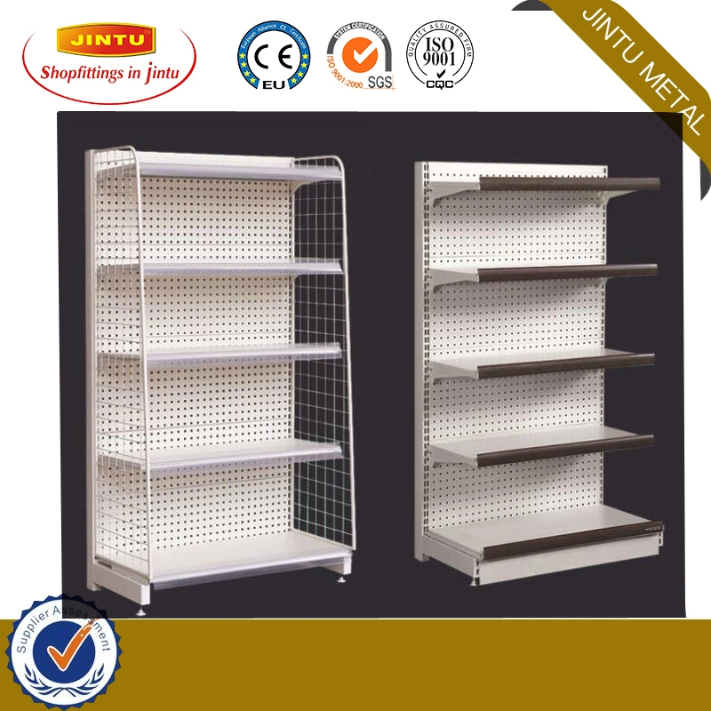 Used Metal Supermarket Double Shelves