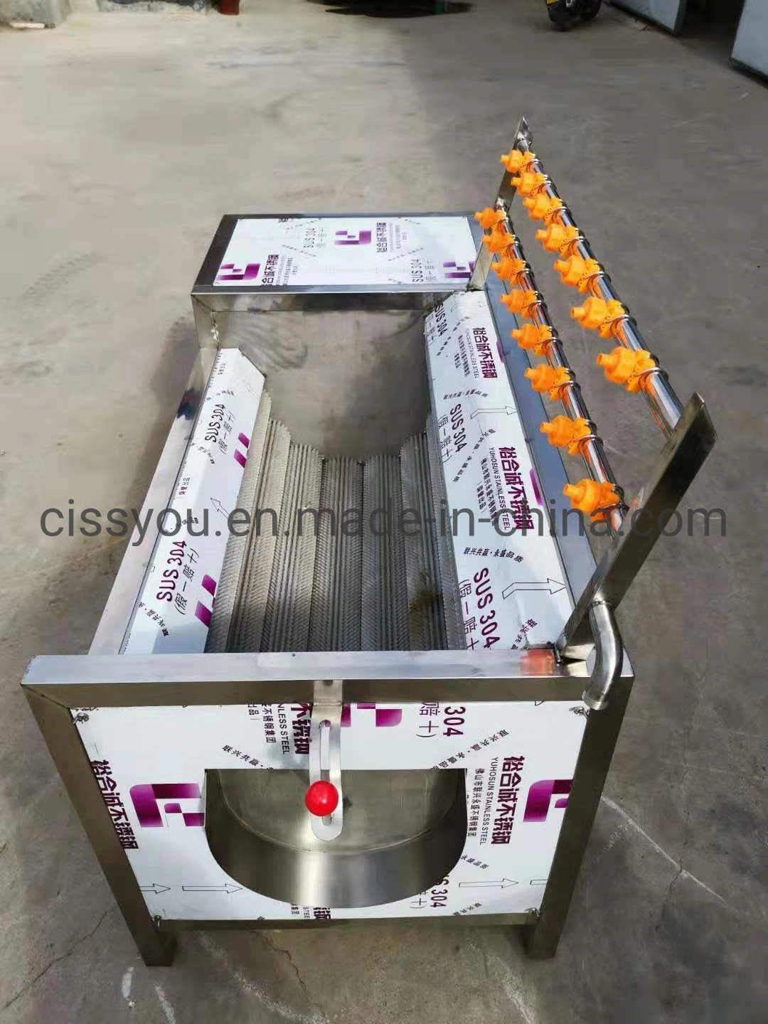 Potato Brush Roller Peeler Cleaner Peeling Washing Cleaning Production Processing Line