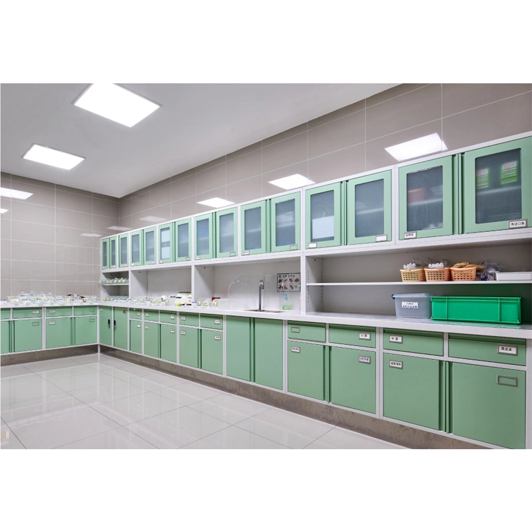 Hospital Furniture Project Medical Storage Cabinet Combination Disposal Treatment Cabinet