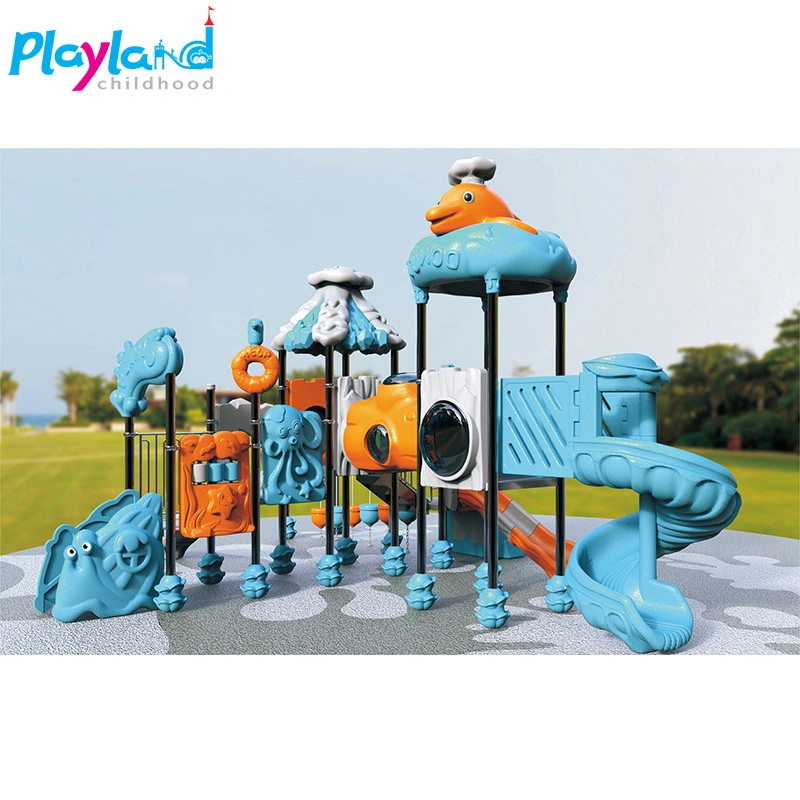 Large Climbing Equipment for Kids Plastic Slide Outdoor Amusement Park Playground on Sale