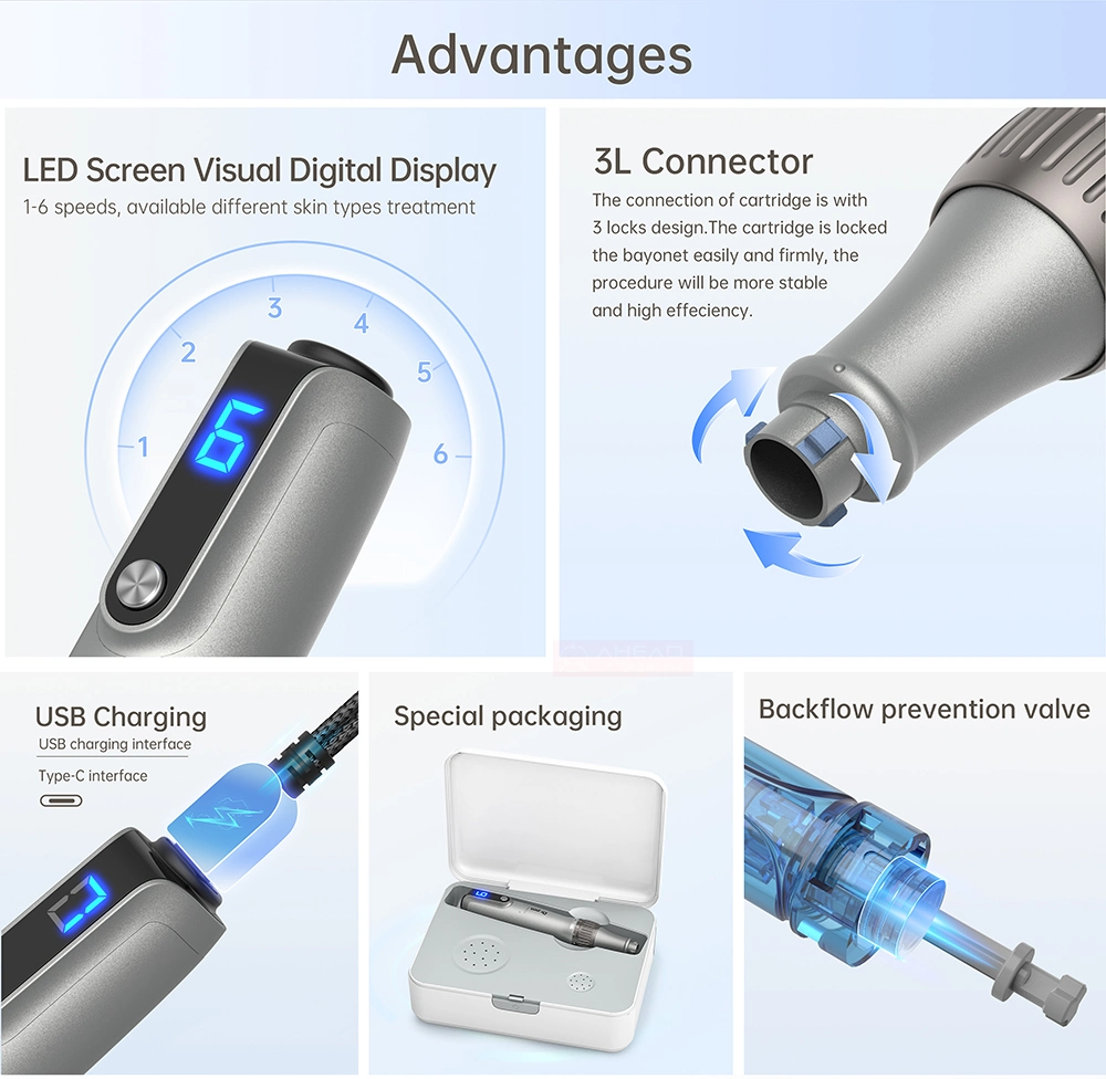 El Dr. Pen M8s cremas LED Microneedling Dermapen inalámbrico de velocidad de la máquina de uso doméstico, equipos de belleza