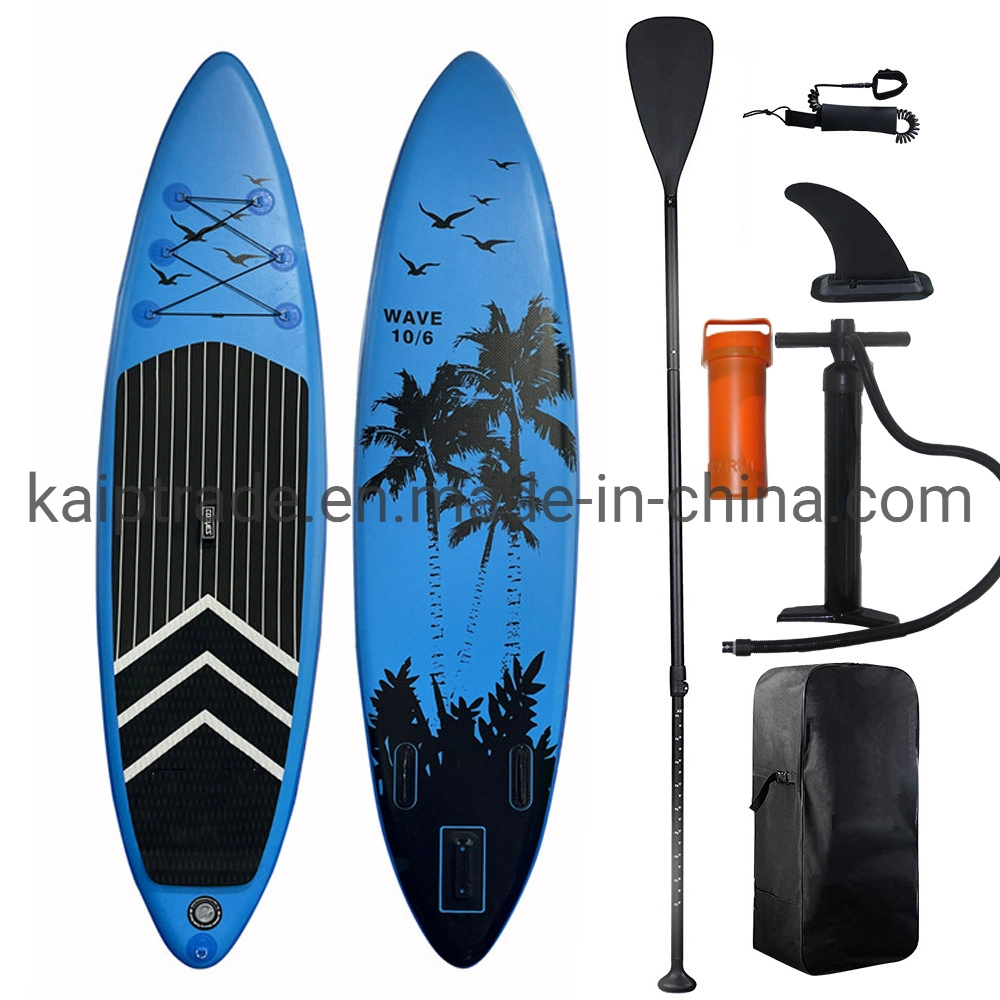 America Bestselling Water Fitness Board with Strap Stand up Surfboard with PVC Non-Slip Mat for Kids