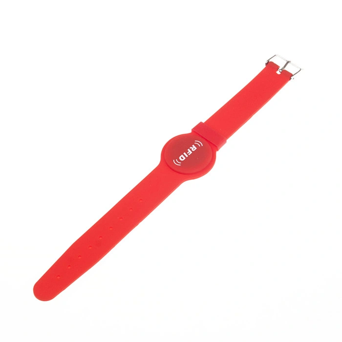 MIFARE Ultralight C 13,56 MHz RFID correa de reloj ajustable de silicona Muñequeras